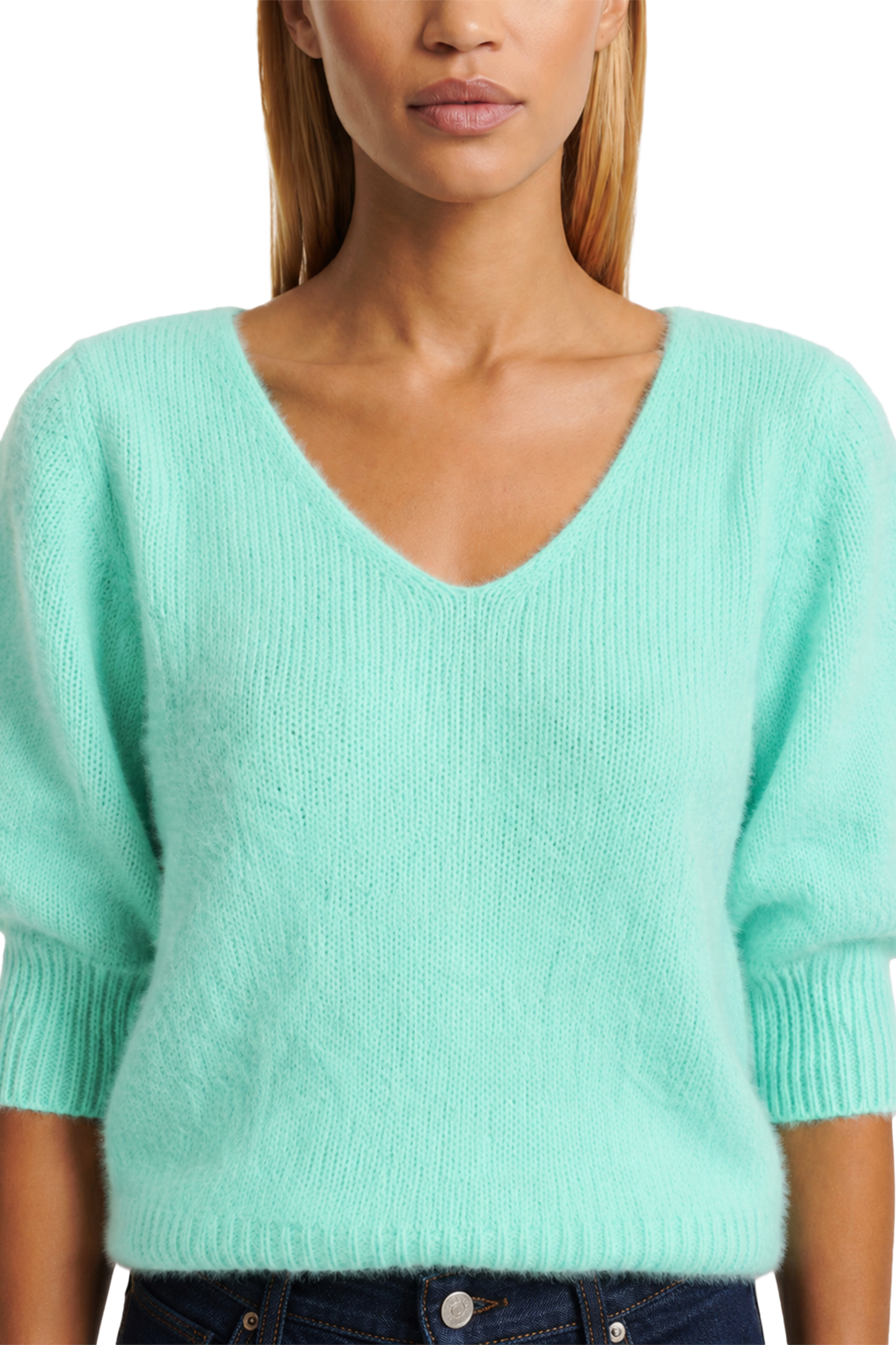 Koa Alpaca Pullover Seafoam Green