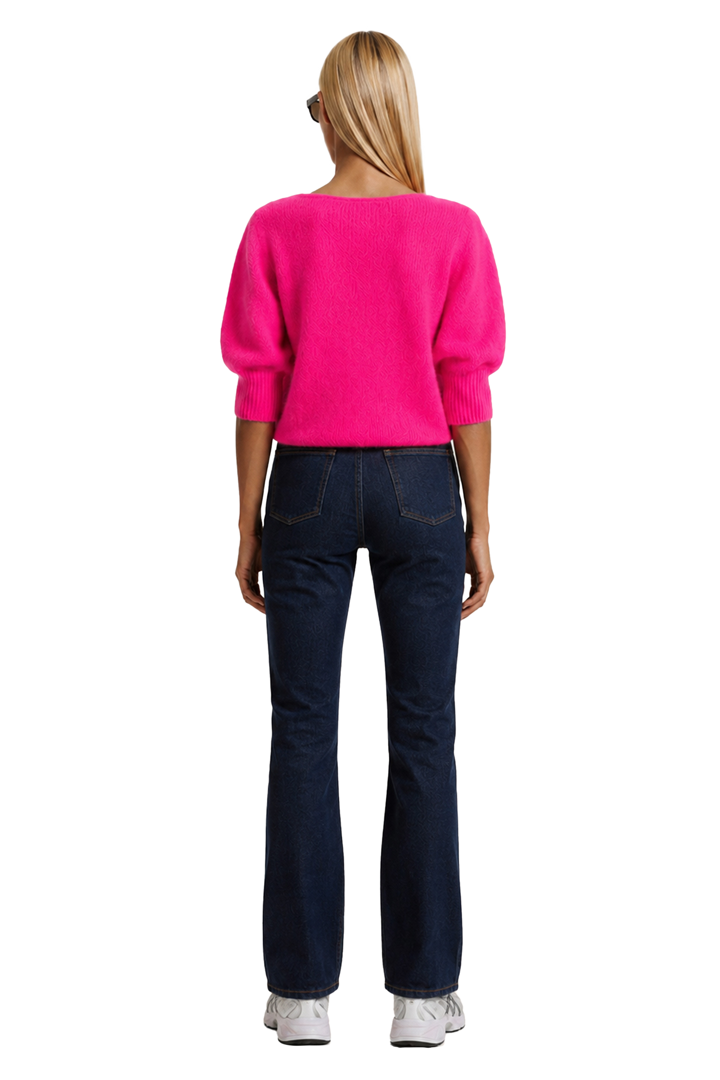 Koa Alpaca Pullover Neon Pink