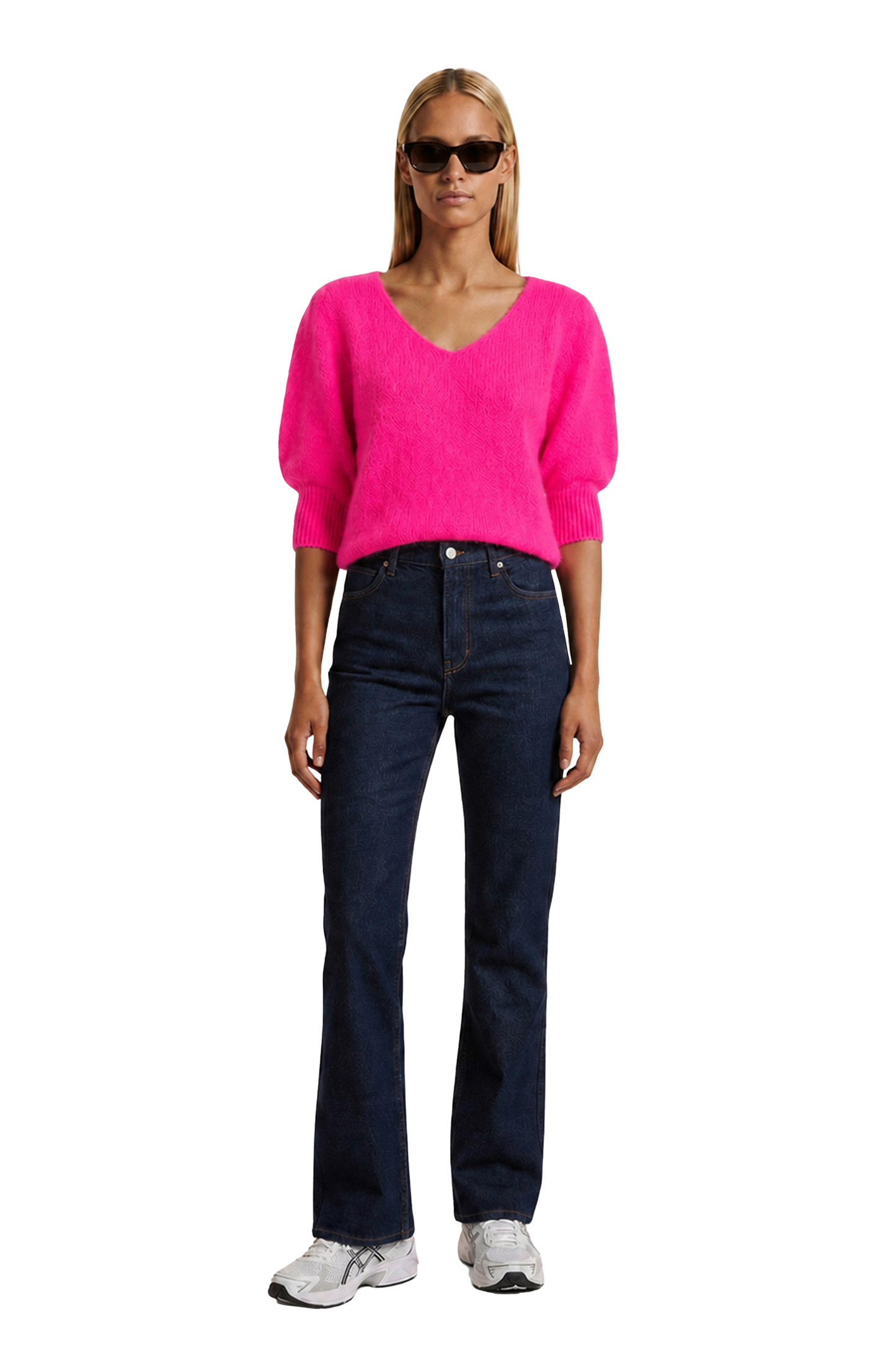 Koa Alpaca Pullover Neon Pink