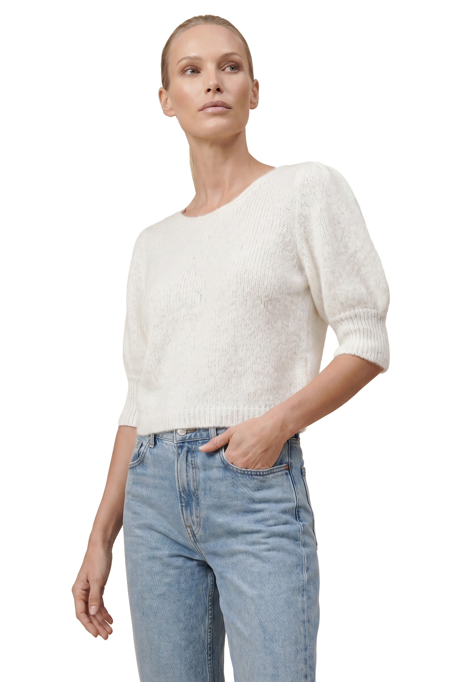 Koa Alpaca Pullover White