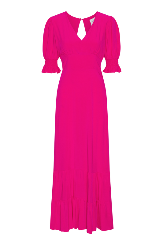 Koko Dress Long Open Back Pink