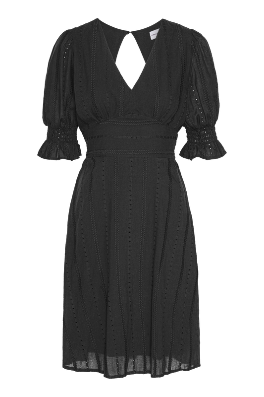 Koko Cotton Short Dress Black