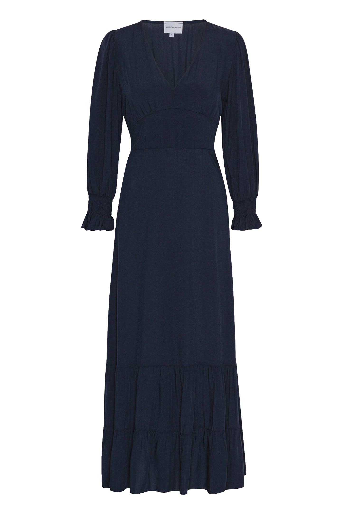 Koko Dress Long Closed Back Navy Blue