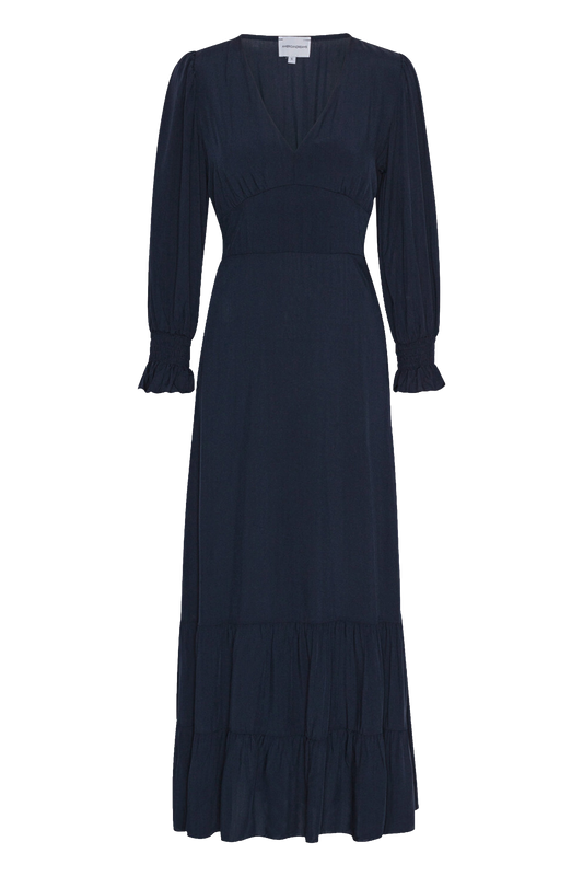 Koko Dress Long Closed Back Navy Blue