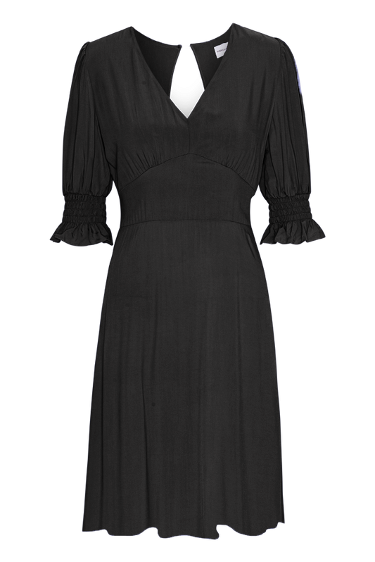 Koko Short Dress Black Solid