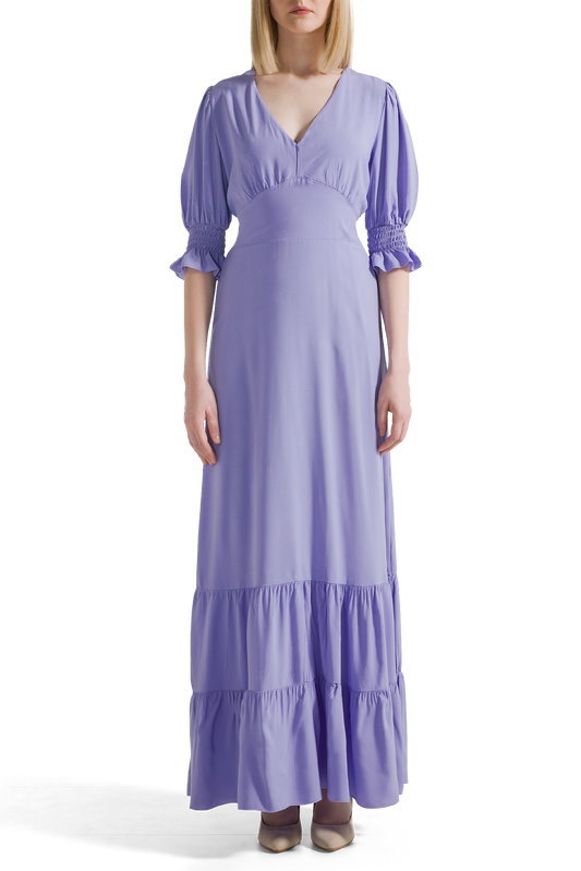 Koko Dress Long Open Back Lilac
