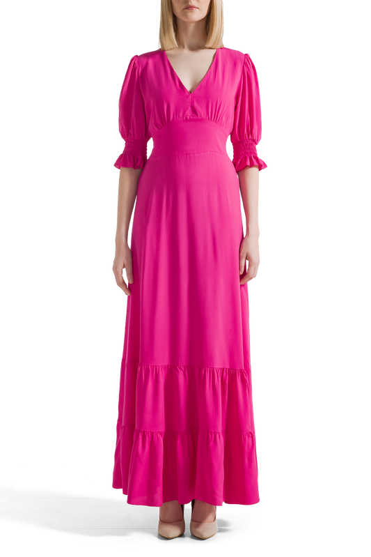 Koko Dress Long Open Back Pink