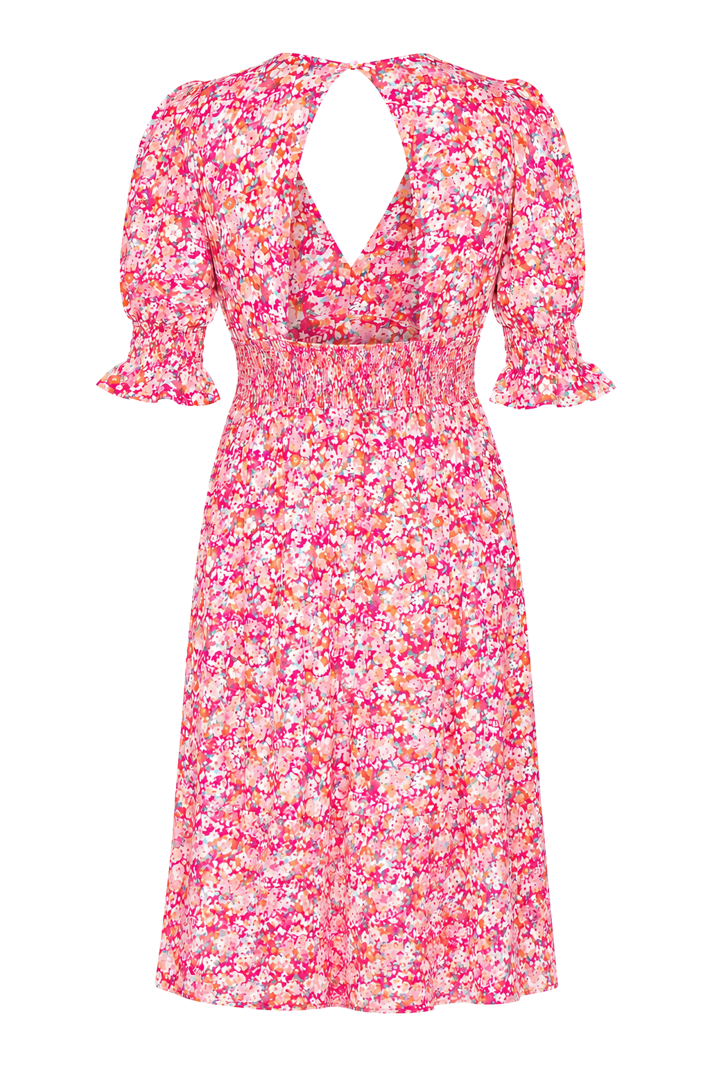 Koko Short Dress Red Flower