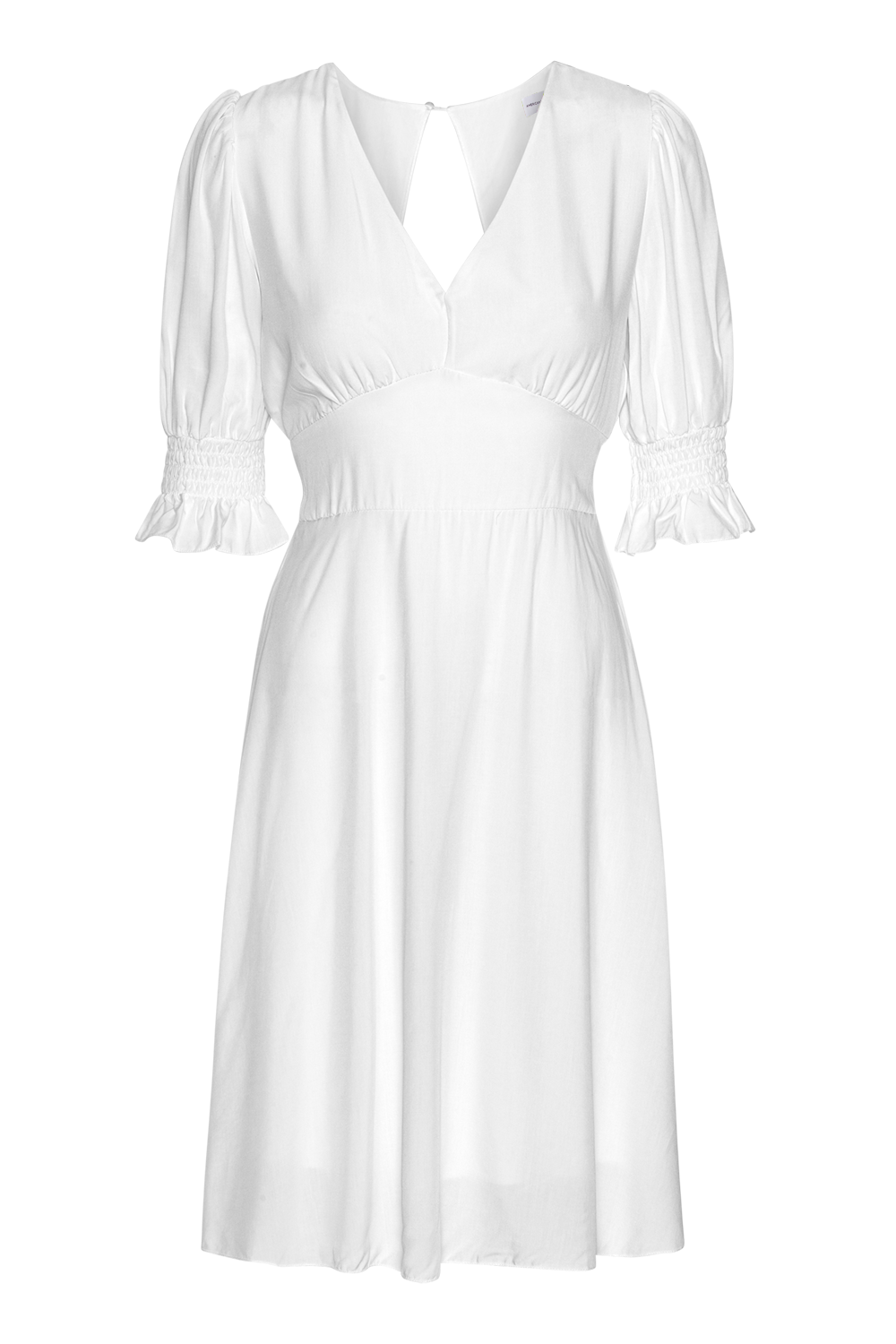 Koko Short Dress White Solid
