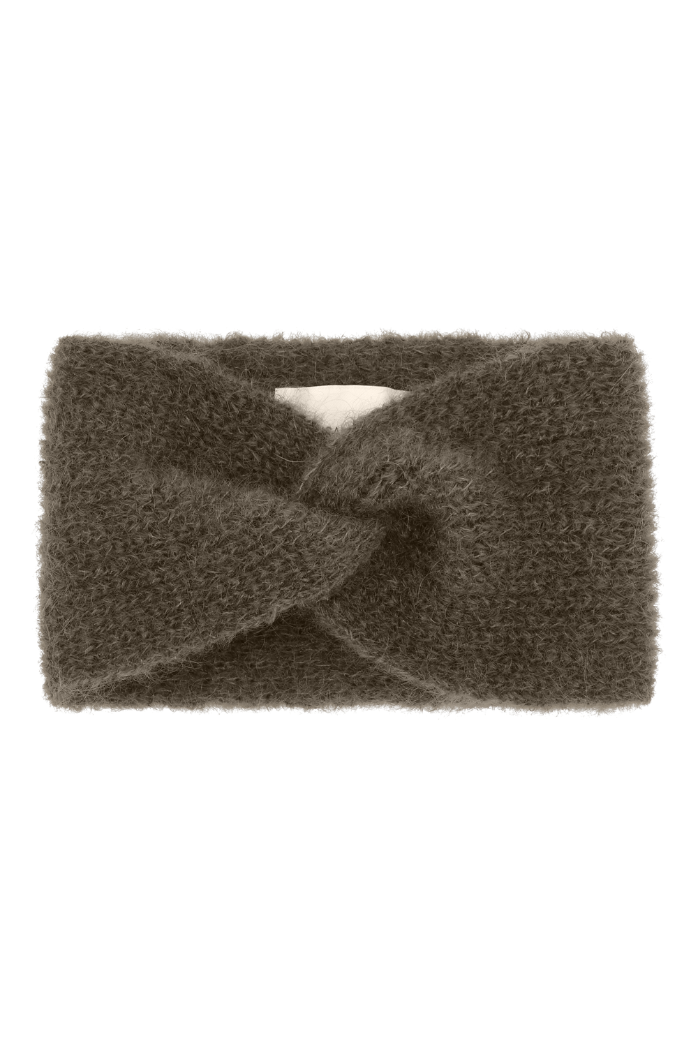 Andy Knit Headband Dark Taupe