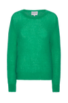 Ulla O Neck Knit Pullover Emerald Green