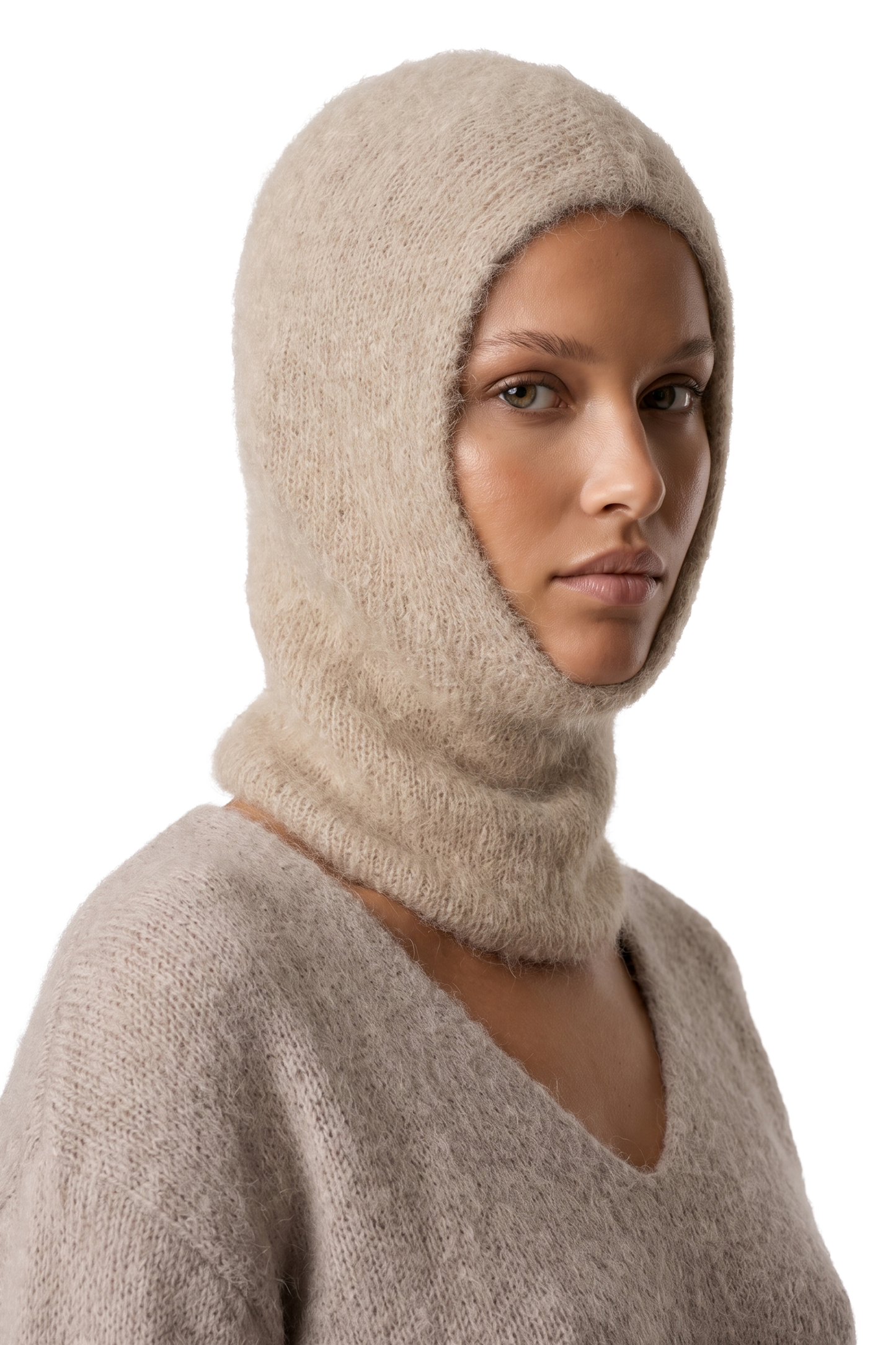 Lara Balaclava Beanie Beige