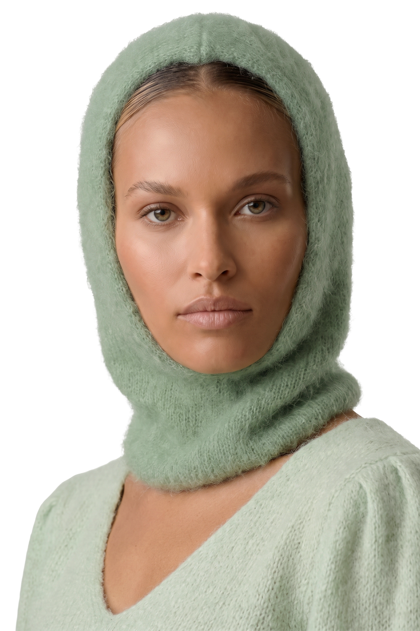 Lara Balaclava Beanie Dusty Green