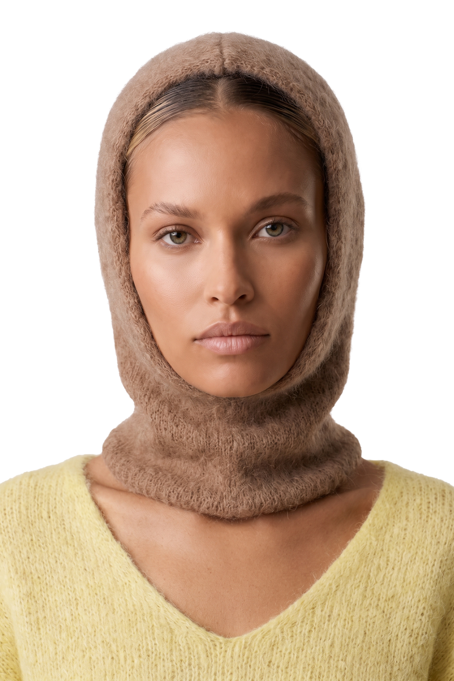Lara Balaclava Beanie Medium Brown