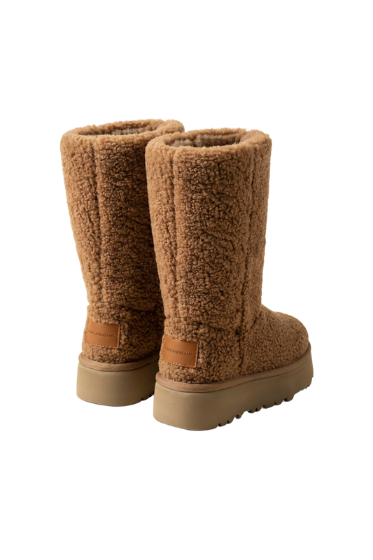 Larissa Wool Boots Long Medium Brown