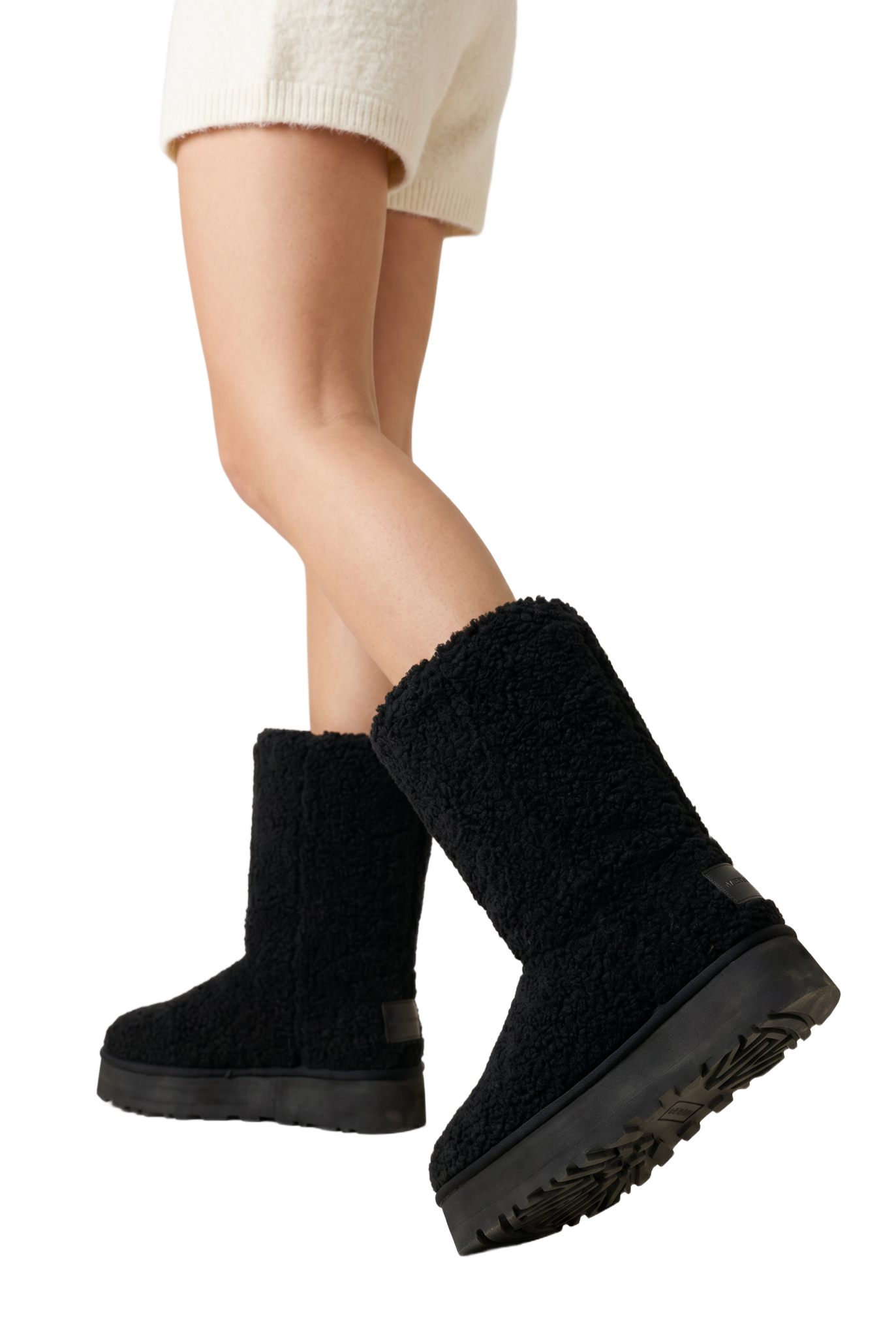 Larissa Wool Boots Long Black
