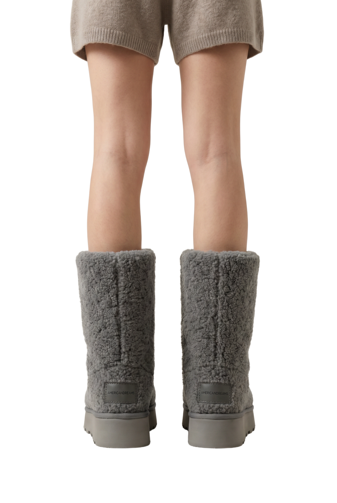 Larissa Wool Boots Long Grey