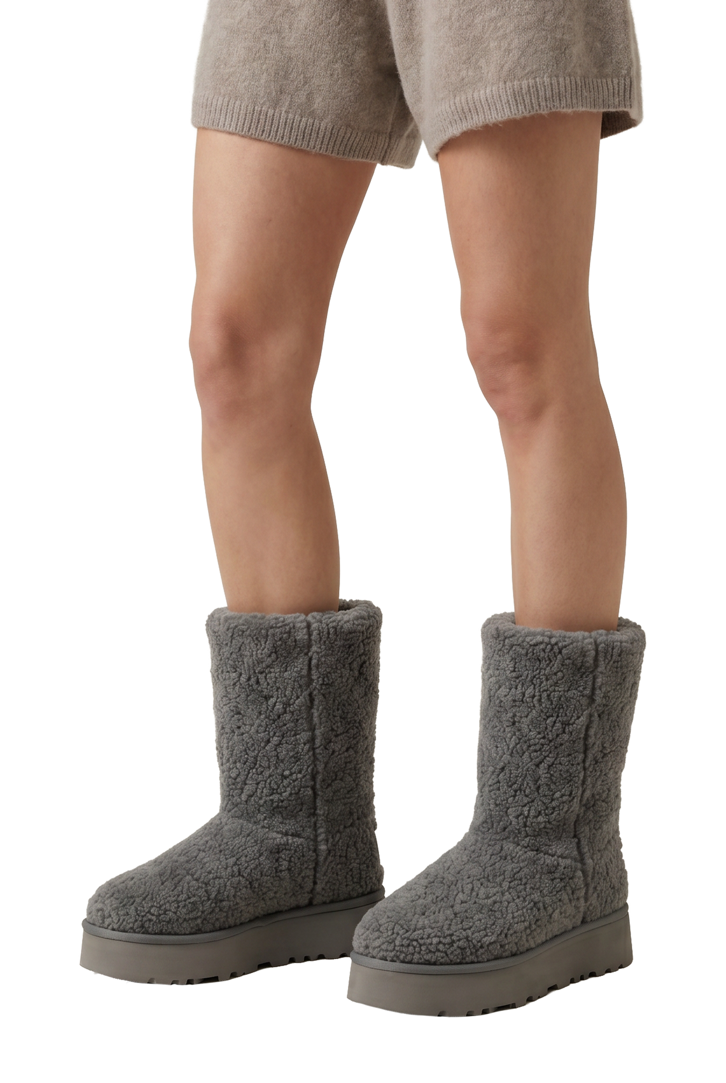 Larissa Wool Boots Long Grey