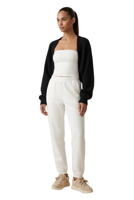 Lea Alpaca Bolero Black