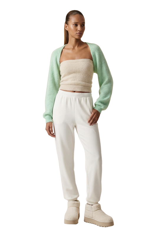 Lea Alpaca Bolero Light Green