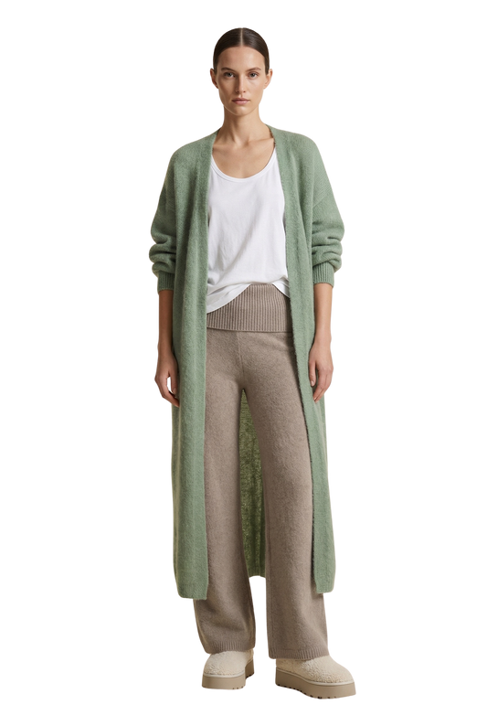 Lee Long Cardigan Dusty Green
