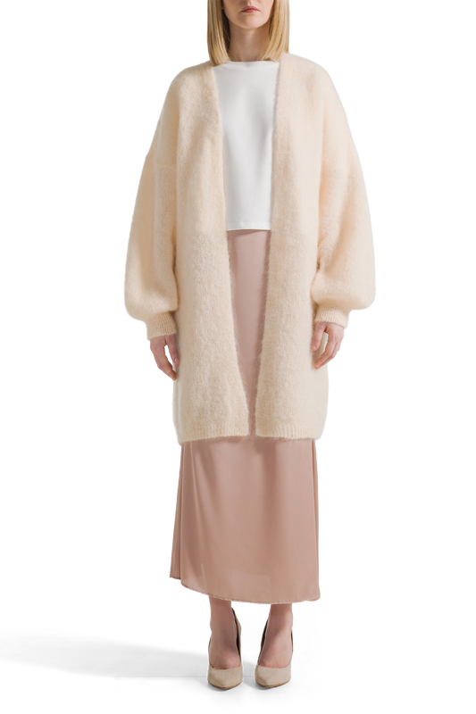 Lee Midi Cardigan Almond