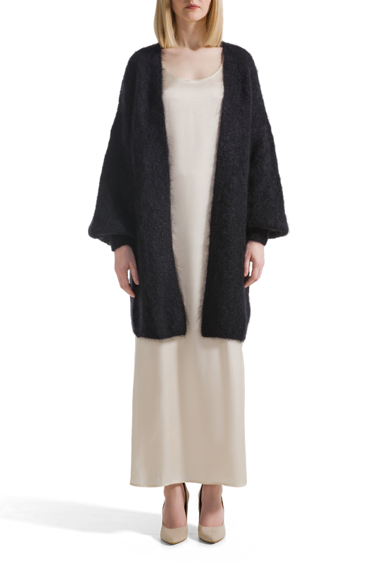 Lee Midi Cardigan Black