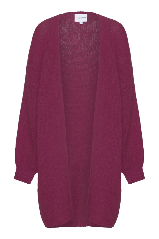 Lee Midi Cardigan Bordeaux