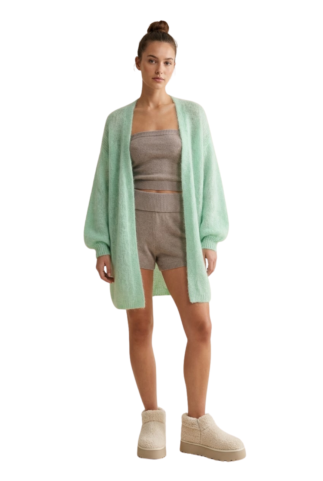 Lee Midi Cardigan Mint Green