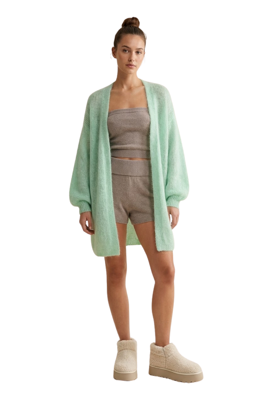 Lee Midi Cardigan Mint Green