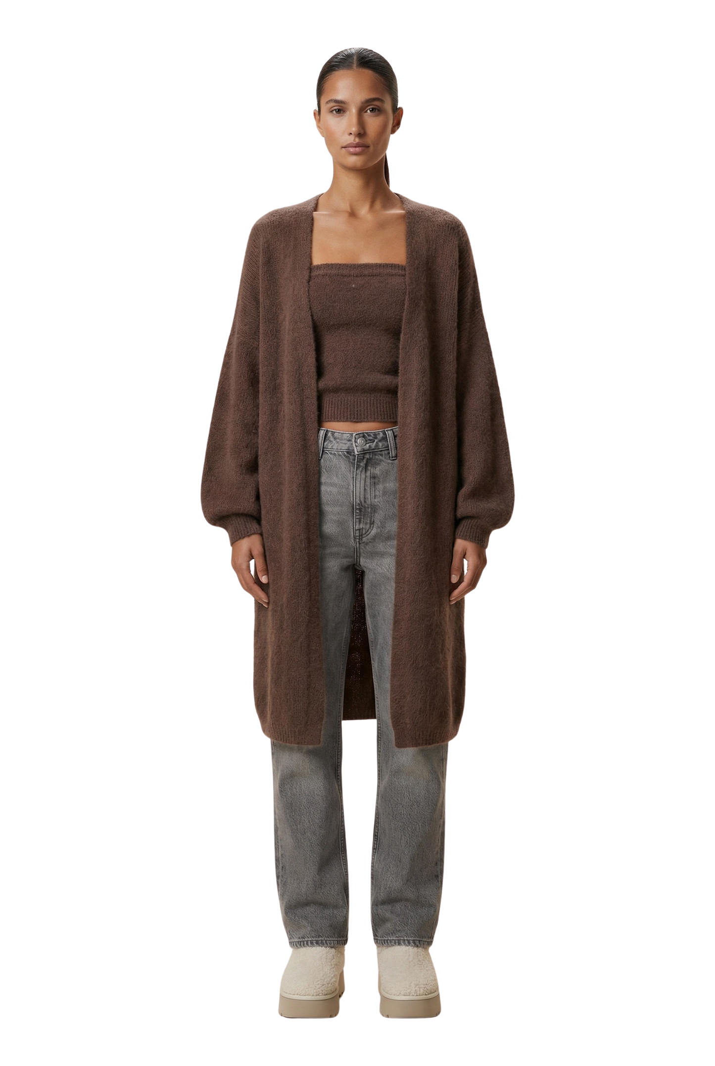 Lee Midi Cardigan Cocoa