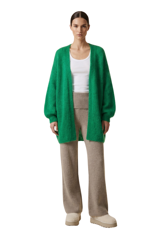 Lee Midi Cardigan Emerald Green