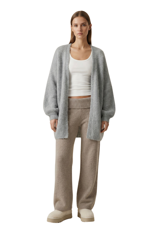 Lee Midi Cardigan Grey