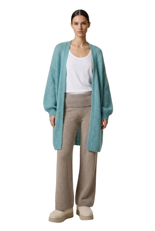 Lee Midi Cardigan Turquoise
