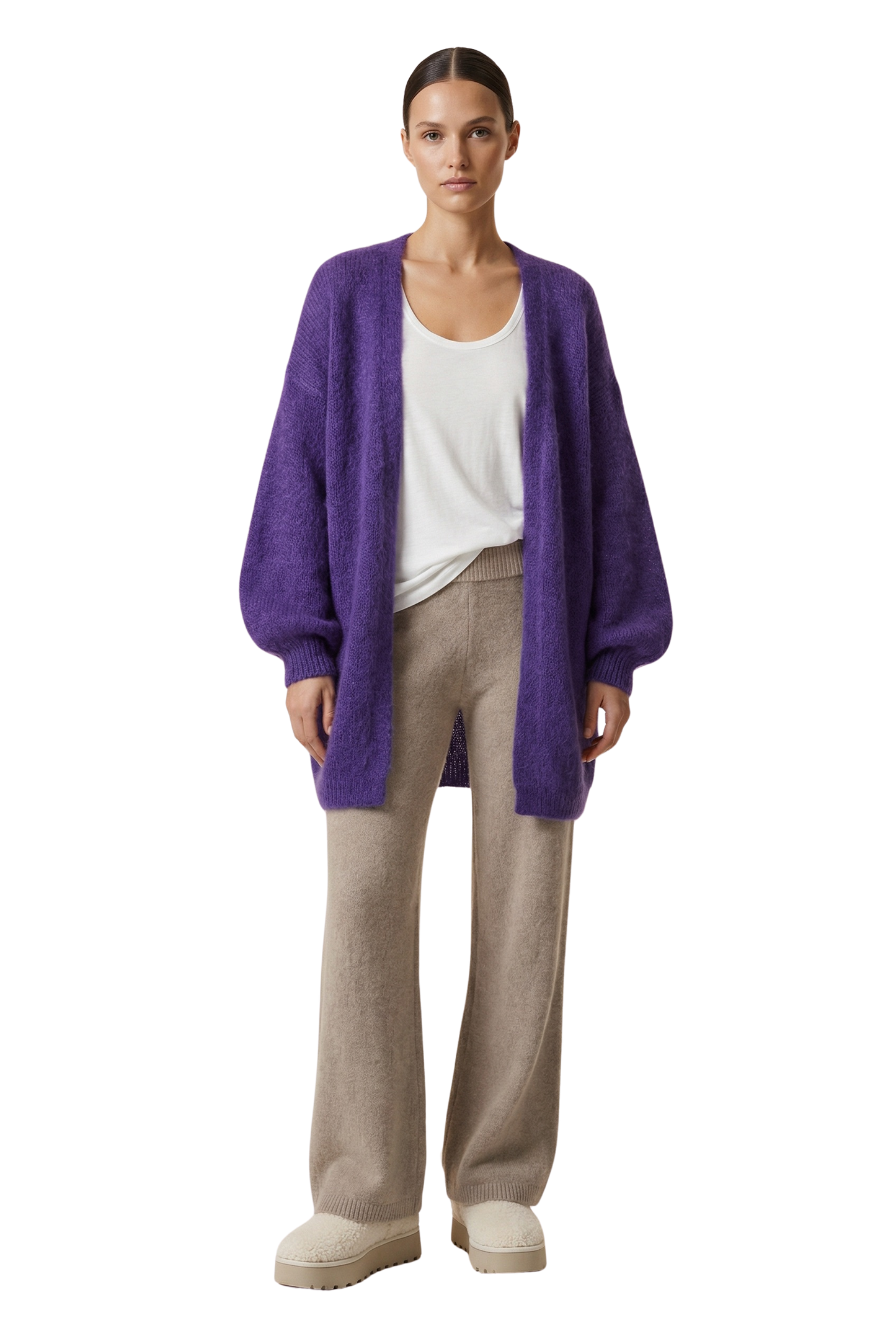 Lee Midi Cardigan Violet
