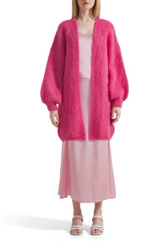 Lee Midi Cardigan Pink