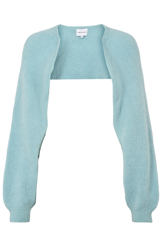Lea Alpaca Bolero Seafoam Green