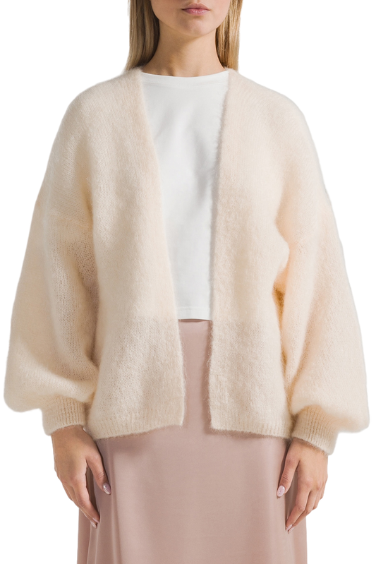 Lee Short Cardigan Almond
