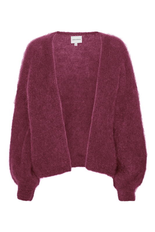 Lee Short Cardigan Bordeaux