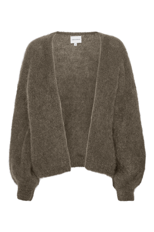 Lee Short Cardigan Dark Taupe