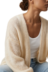 Lee Short Cardigan Almond
