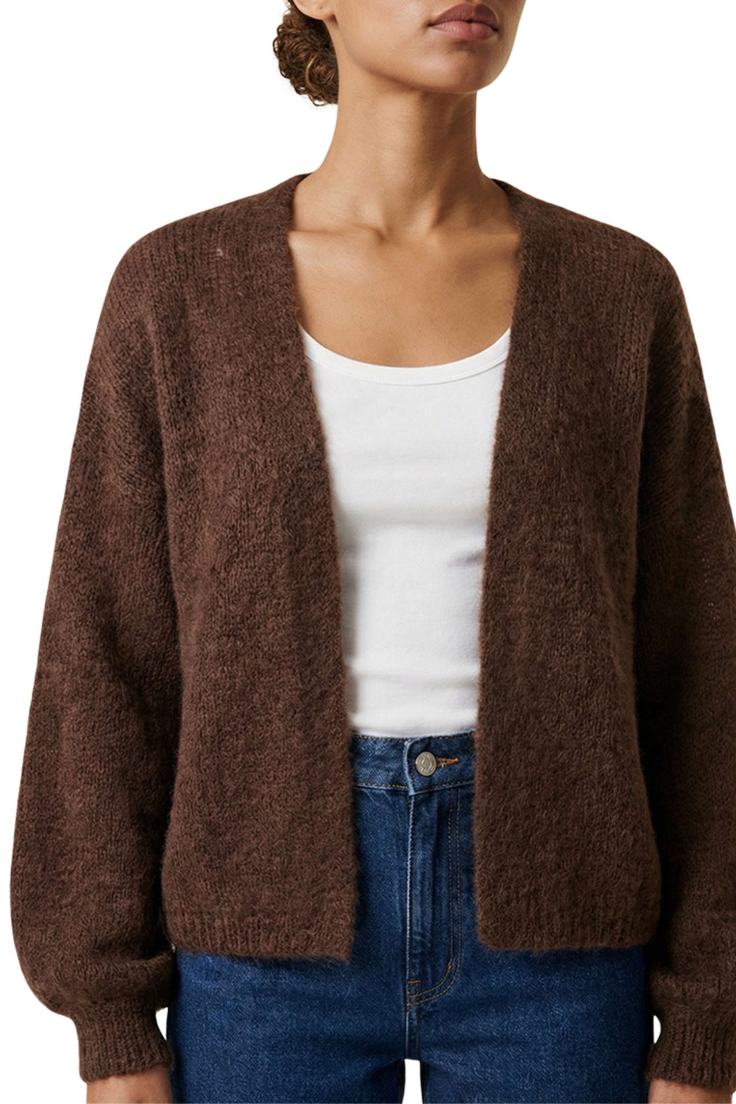 Lee Short Cardigan Cocoa