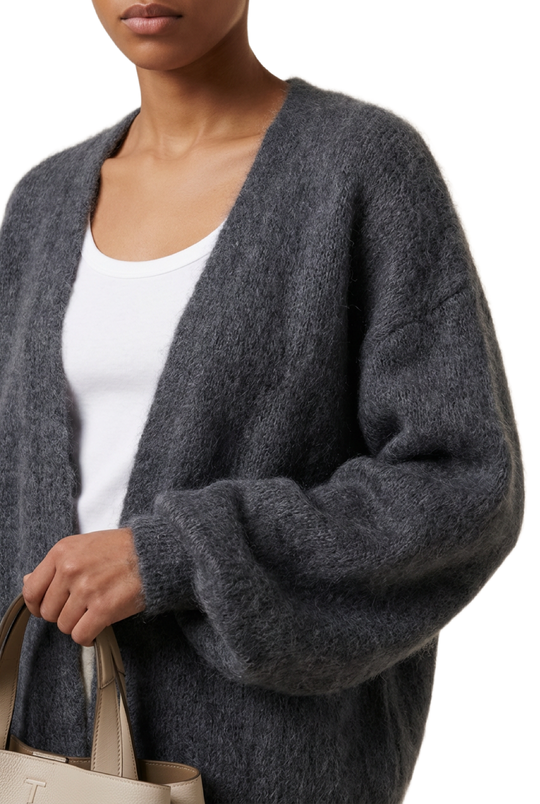 Lee Short Cardigan Graphite