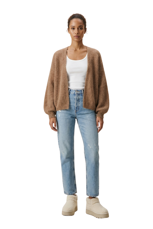 Lee Short Cardigan Medium Brown