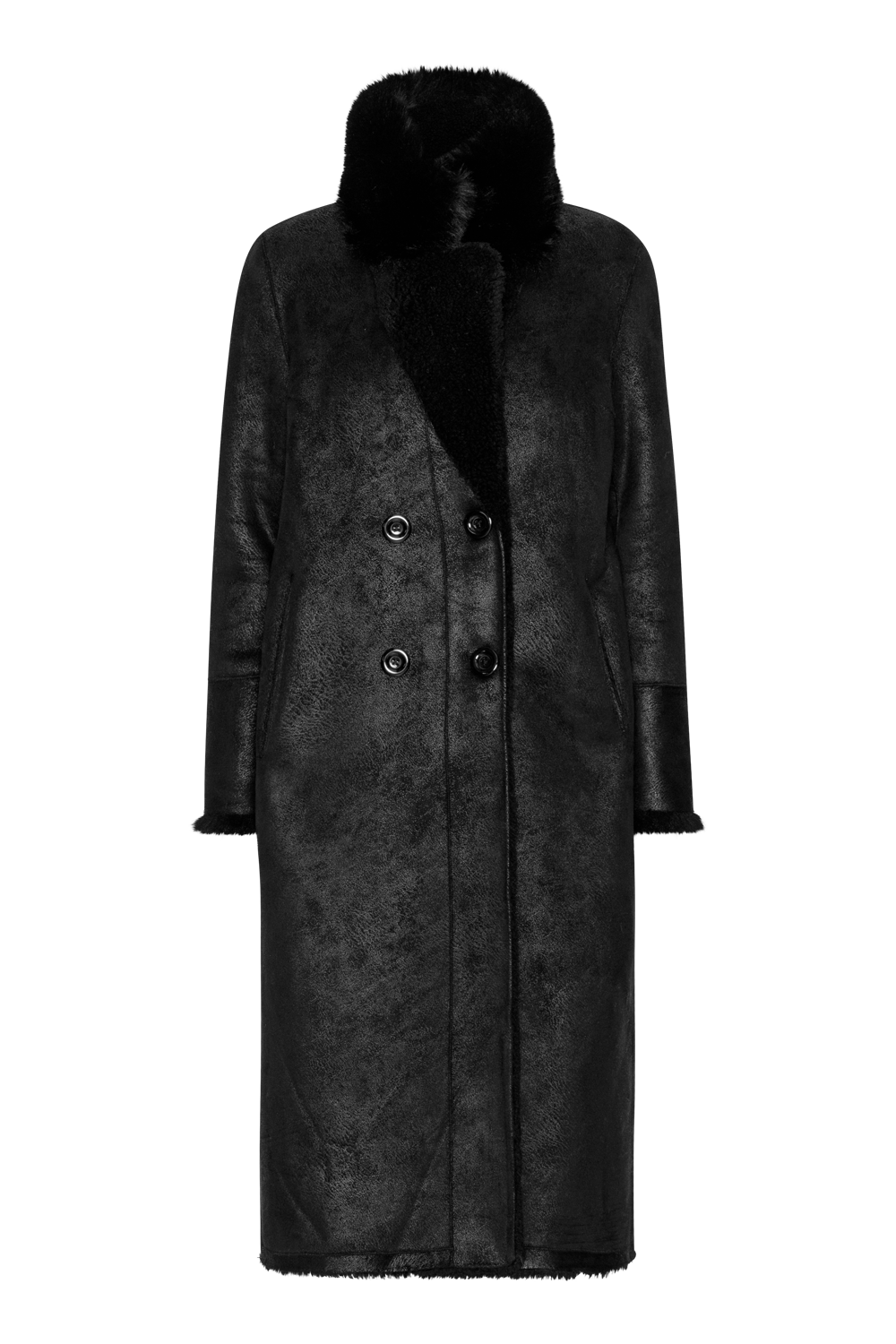 Leona Wool Coat Long Black