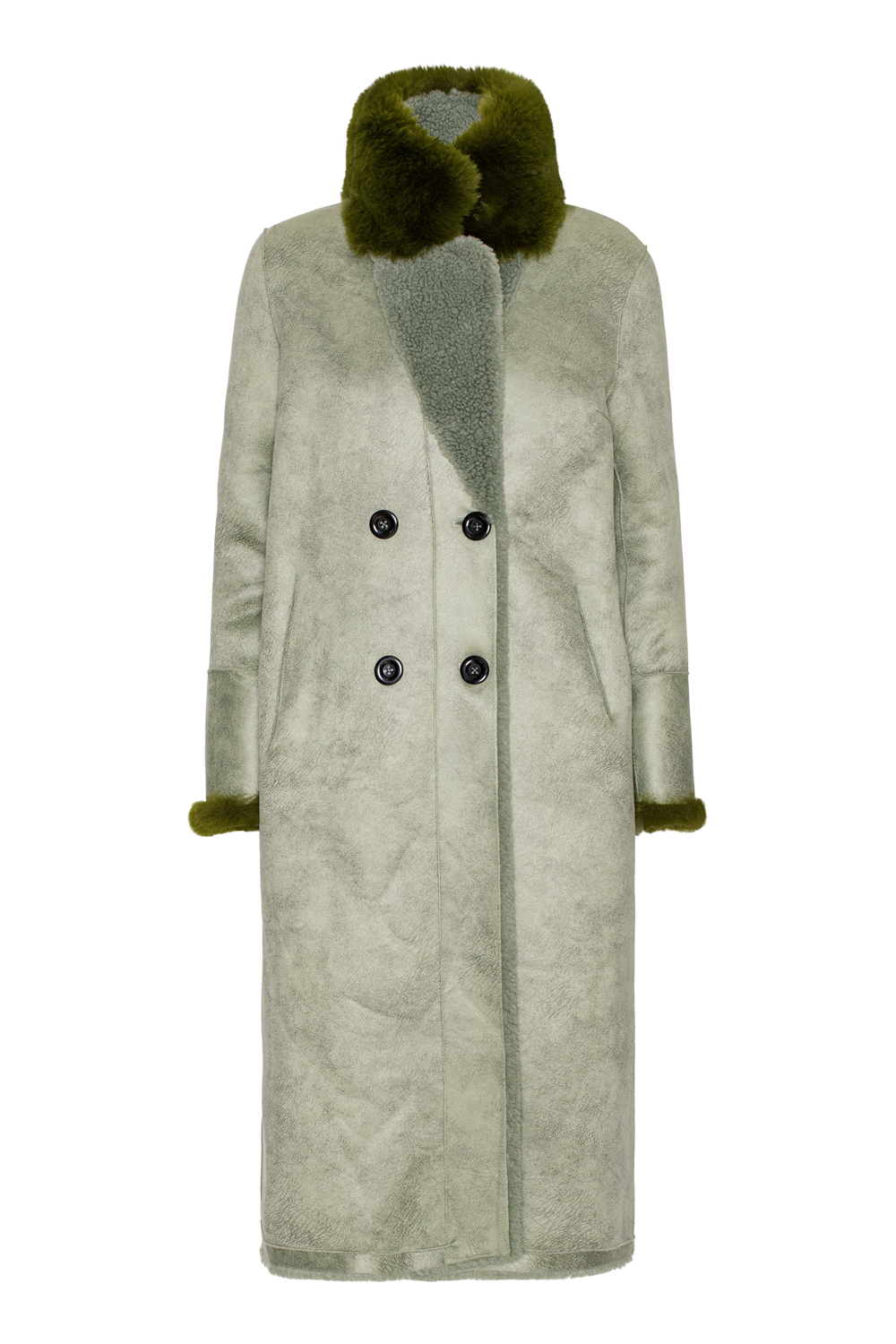 Leona Wool Coat Long Green