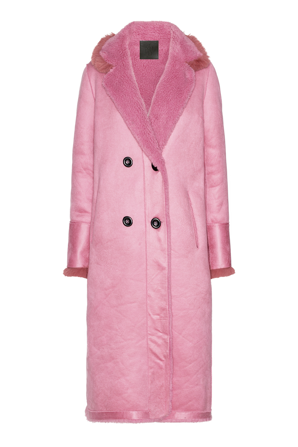 Leona Wool Coat Long Pink