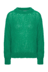 Leonnie Alpaca Pullover Emerald Green