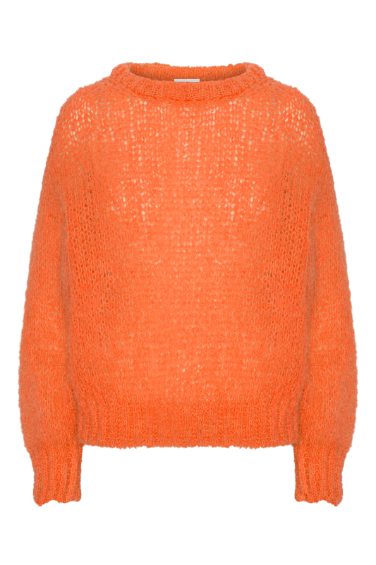 Leonnie Alpaca Pullover Burnt Orange