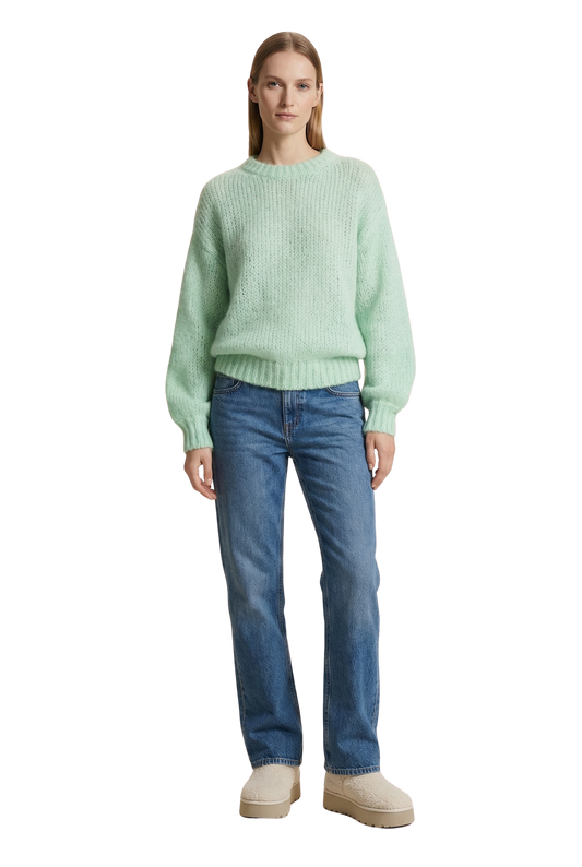 Leonnie Alpaca Pullover Mint Green
